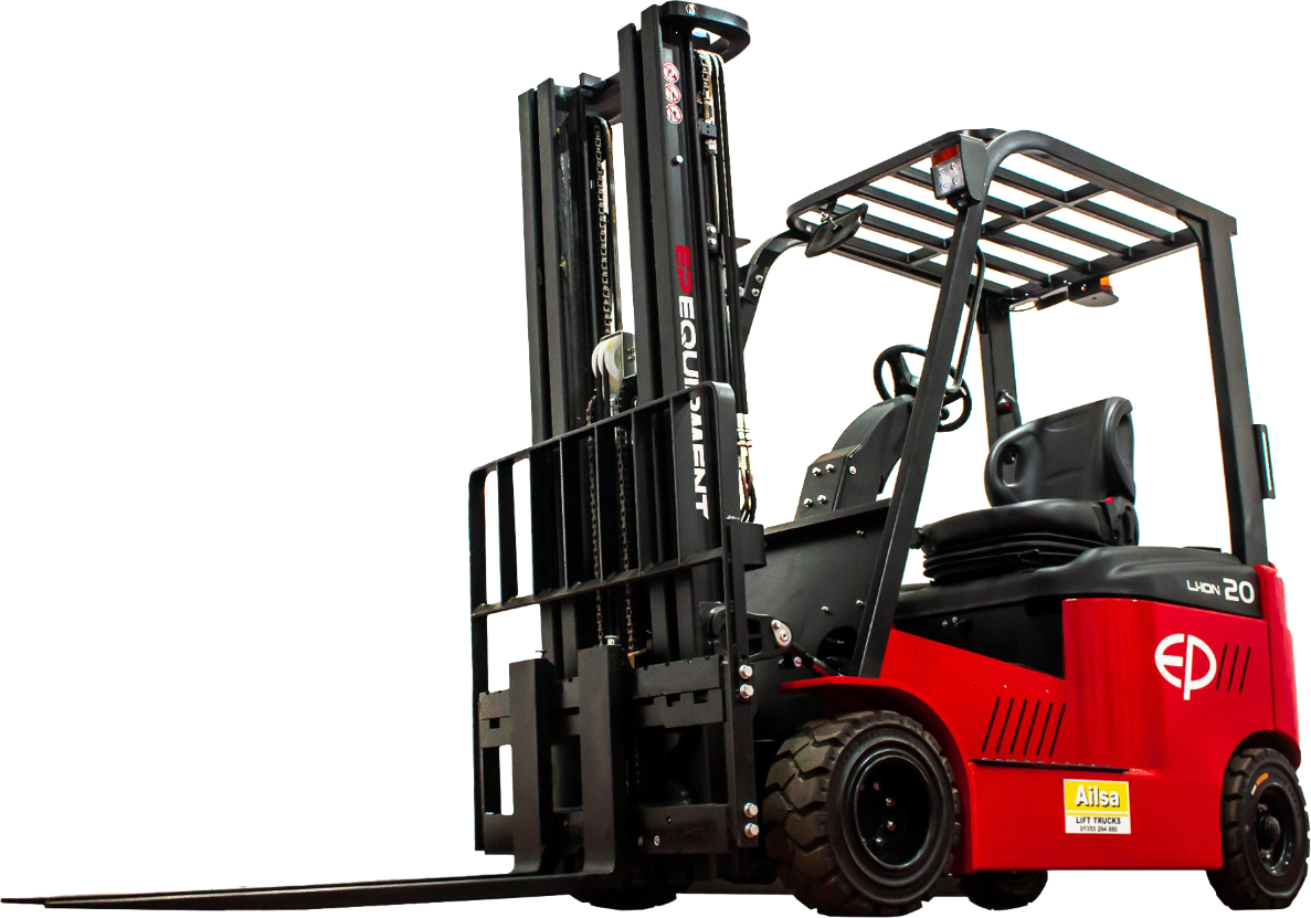 Commercial forklift unloading heavy pallets in Croydon